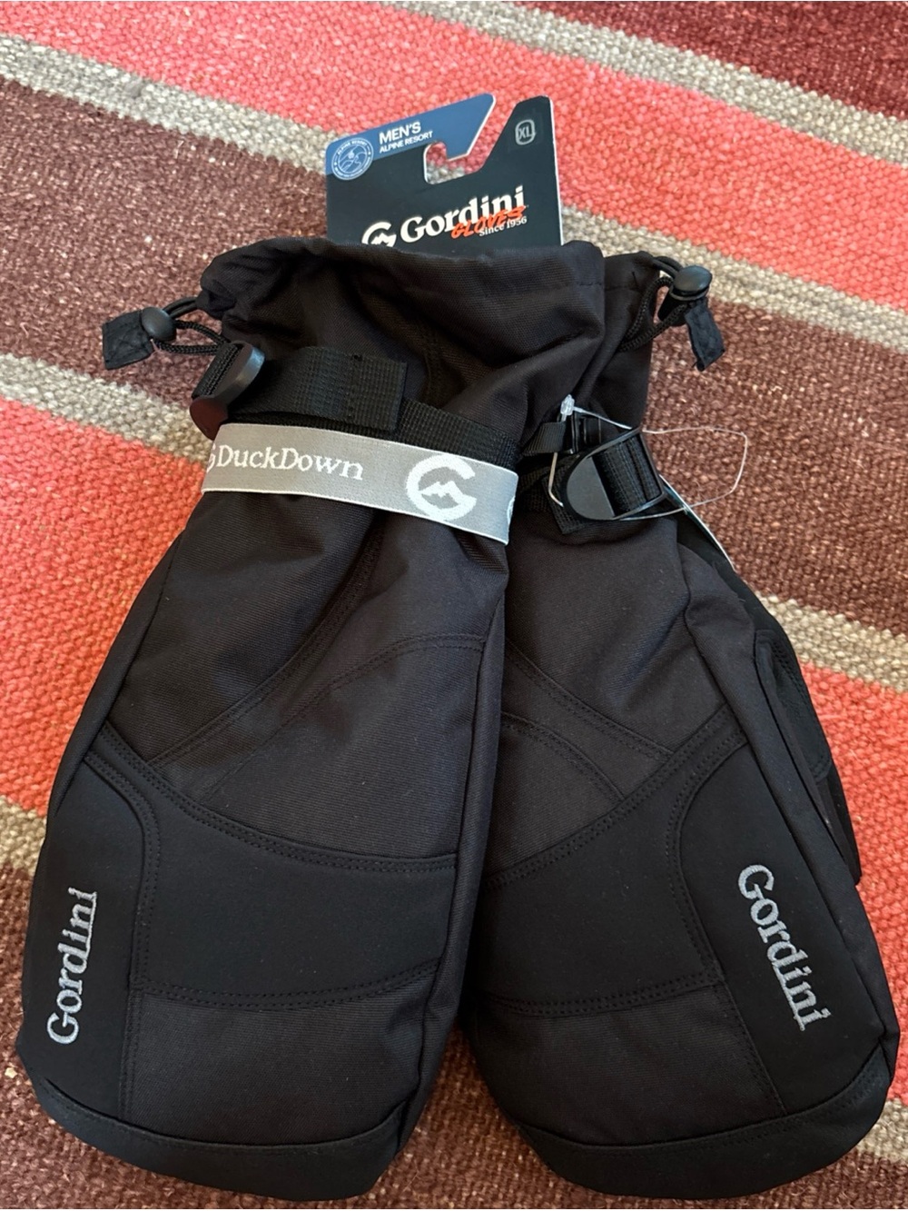 Men's GORDINI AquaBloc Down Gauntlet Mittens - BLACK - #4M2217